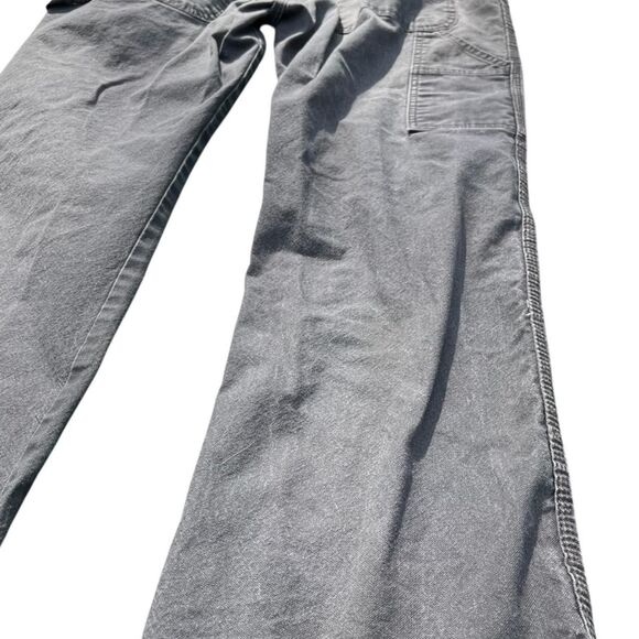 Vintage Y2K Dickies Grey Carpenter Pants Baggy Wide Leg Workwear 34x30 - Picture 5 of 8